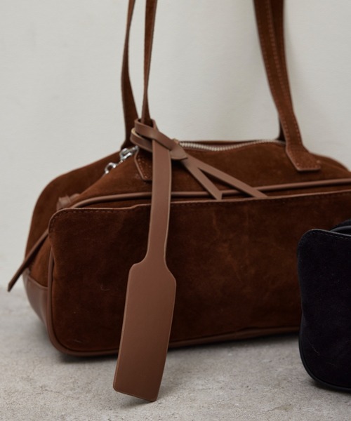 HANNE（アン）の「ランドスケイプスエードBAG（ショルダーバッグ・レディース・ブラック/ブラウン・FREE）」の17枚目の写真