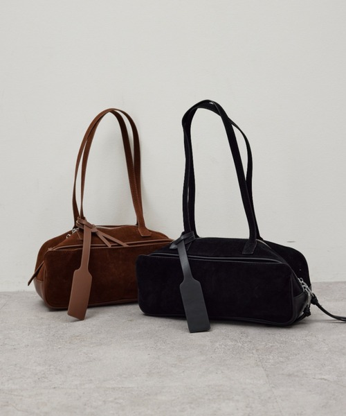 HANNE（アン）の「ランドスケイプスエードBAG（ショルダーバッグ・レディース・ブラック/ブラウン・FREE）」の16枚目の写真