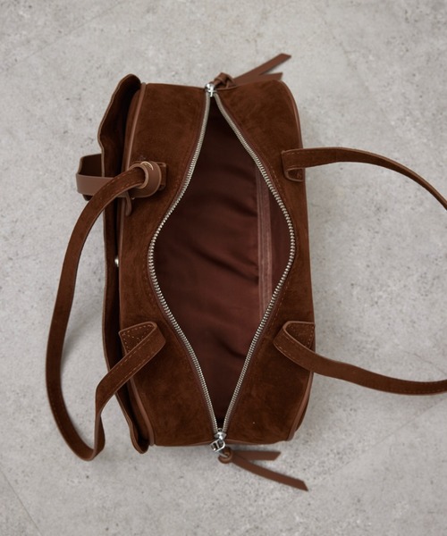 HANNE（アン）の「ランドスケイプスエードBAG（ショルダーバッグ・レディース・ブラック/ブラウン・FREE）」の19枚目の写真