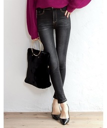 Re:EDIT | [デニムランキング1位獲得アイテム]スーパーストレッチハイウエストスキニー美脚デニムパギンス/パンツ/[CHICMUSE](デニムパンツ)