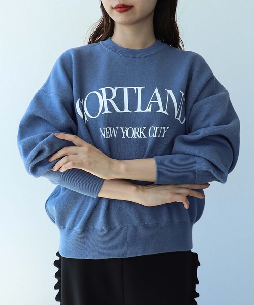 Cepica（セピカ）の「スウェットライクロゴプルオーバー（スウェット・レディース・ブルー/グレー・FREE）」の2枚目の写真