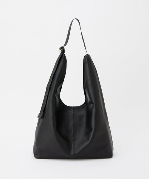 russet(ラシット)の「レザーホーボーバッグ L(ショルダーバッグ・レディース・ブラック/グレイッシュベージュ・FREE)」の20枚目の写真