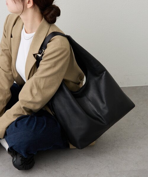 レザーホーボーバッグ L（ショルダーバッグ）｜russet（ラシット）の