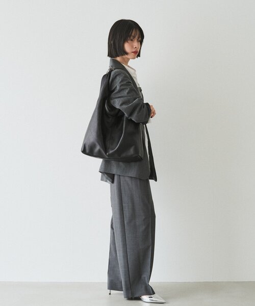 美品　ホーボーバッグ レザーホーボーバッグ L（ショルダーバッグ）｜russet（ラシット）の