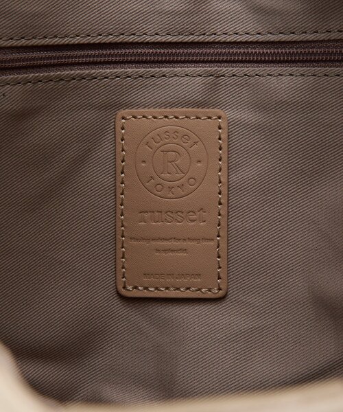 russet（ラシット）の「レザーホーボーバッグ L（ショルダーバッグ・レディース・ブラック/グレイッシュベージュ・FREE）」の19枚目の写真