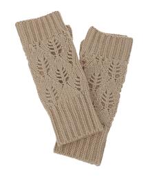 Samansa Mos2 | 葉っぱ柄透かし編みアームウォーマー(手袋)