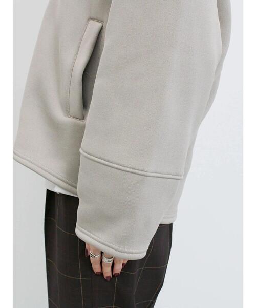 Samansa Mos2 blue（サマンサモスモスブルー）の「【マシンウォッシャブル】マルチスタイルボンディングブルゾン（ブルゾン・レディース・ライトベージュ/チャコールグレー/グレー/ベージュ・L/M）」の22枚目の写真