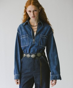 【UNION HERCULES MADE】ハーフZIPシャツ