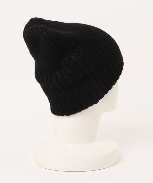 KIJIMA TAKAYUKI（キジマ　タカユキ）の「KIJIMA TAKAYUKI ALPACA BEANIE（ニットキャップ/ビーニー・レディース・ブラック/ダークグレー・FREE）」の3枚目の写真