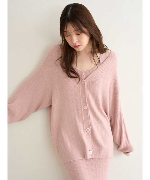 スナイデルホーム CreamyTouch ニットカーディガン ルームウェア パジャマ SNIDEL  送料無料 セール】【Creamy Touch】ニットカーディガン（ルームウェア/パジャマ