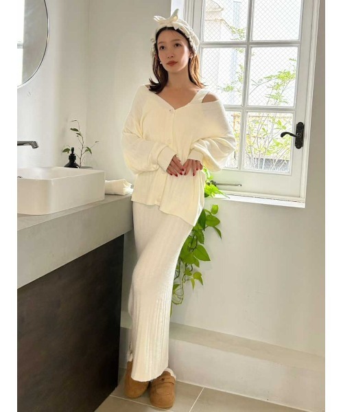 セール】【Creamy Touch】ニットカーディガン（ルームウェア/パジャマ