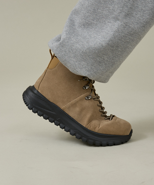 ABAHOUSE（アバハウス）の「SUEDE MOUNTAIN BOOTS / マウンテンブーツ/厚底/軽量ブーツ / ユニセックス（ブーツ・メンズ・ブラック/ベージュ・26/27/28）」の5枚目の写真