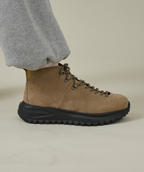 ABAHOUSE（アバハウス）の「SUEDE MOUNTAIN BOOTS / マウンテンブーツ/厚底/軽量ブーツ / ユニセックス（ブーツ・メンズ・ブラック/ベージュ・26/27/28）」の21枚目の写真