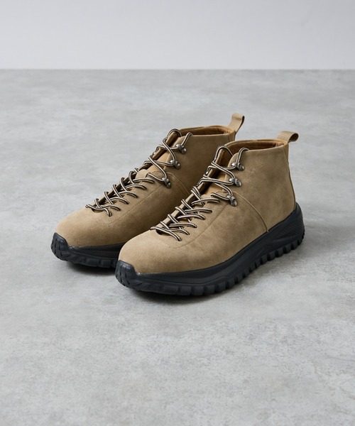 ABAHOUSE（アバハウス）の「SUEDE MOUNTAIN BOOTS / マウンテンブーツ/厚底/軽量ブーツ / ユニセックス（ブーツ・メンズ・ブラック/ベージュ・26/27/28）」の18枚目の写真