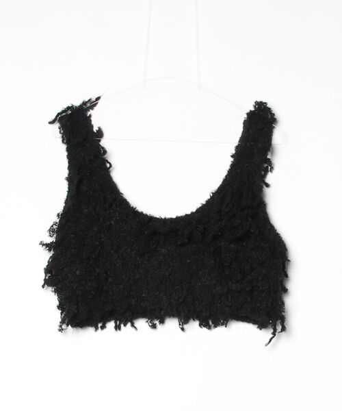 DFFUR.（ディフル）の「ニットビスチェ（その他トップス・レディース・ブラック/グレー・FREE）」の2枚目の写真