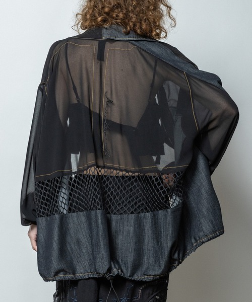 AULA AILA（アウラアイラ）の「アローポケットデニムブルゾン（ブルゾン・レディース・オフホワイト/ブルー/ブラック・0）」の12枚目の写真