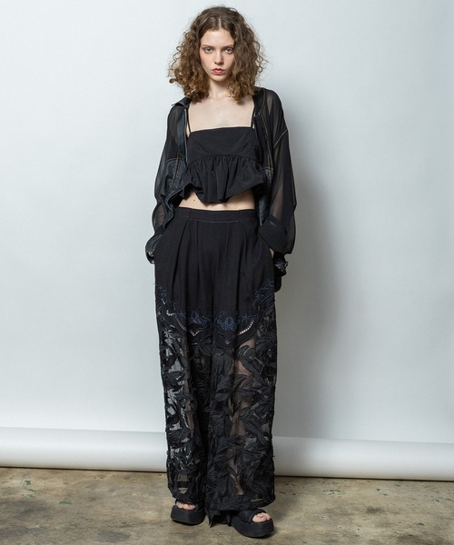 AULA AILA（アウラアイラ）の「アローポケットデニムブルゾン（ブルゾン・レディース・オフホワイト/ブルー/ブラック・0）」の13枚目の写真