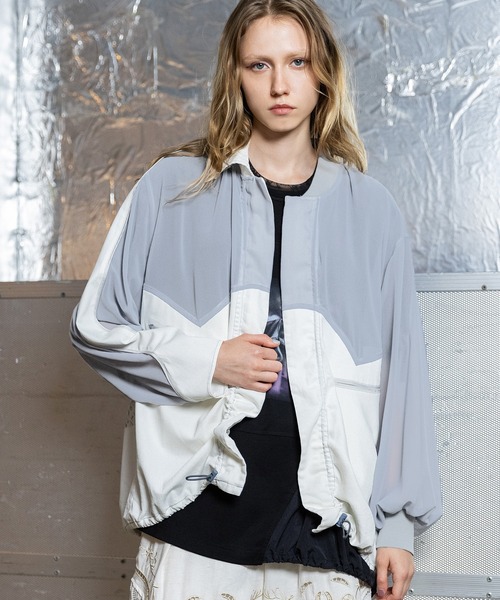 AULA AILA（アウラアイラ）の「アローポケットデニムブルゾン（ブルゾン・レディース・オフホワイト/ブルー/ブラック・0）」の16枚目の写真