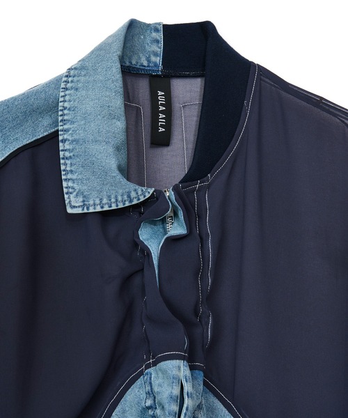 AULA AILA（アウラアイラ）の「アローポケットデニムブルゾン（ブルゾン・レディース・オフホワイト/ブルー/ブラック・0）」の22枚目の写真