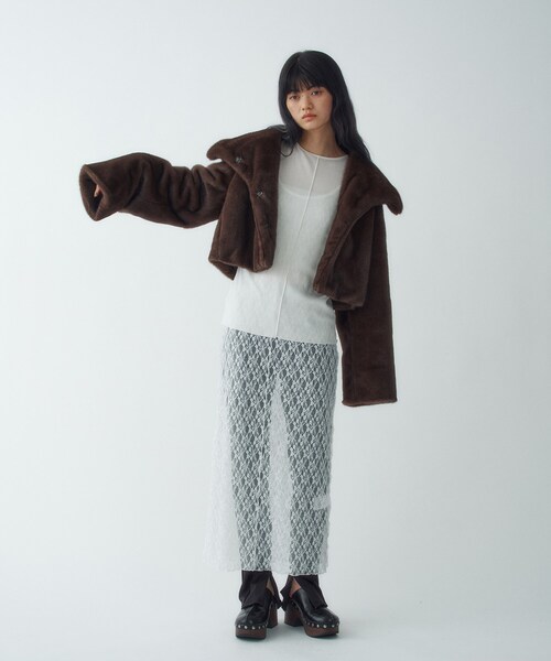 faux mink short jacket（ブルゾン）｜CODE A（コードエー）の