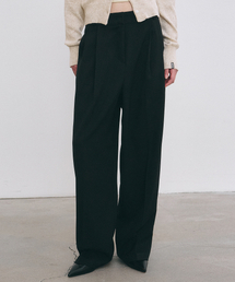 MINIMAL CLASSIC LOOSE FIT SLACKS_BLACK