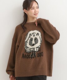 Cutie Blonde | 【旭山動物園応援商品】ゆるアニマル ふわふわジャカードニット(ニット/セーター)