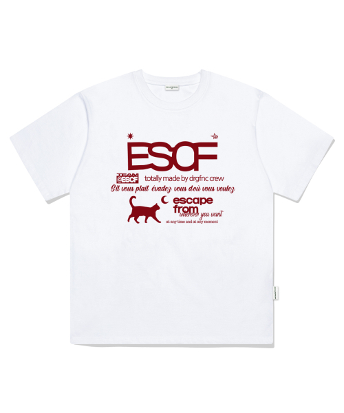 ESCAPEFROM(エスケープフロム)の「レッドキティクルコレクションプリントオーバーサイズ半袖Tシャツホワイト(Tシャツ/カットソー・レディース・その他・SMALL/MEDIUM/LARGE)」の1枚目の写真