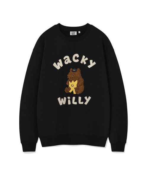 Wacky WiLLy(ワッキーウィリー)の「キキと友達グラフィックスウェット ブラック(スウェット・レディース・その他・SMALL/MEDIUM/LARGE/X-LARGE)」の1枚目の写真