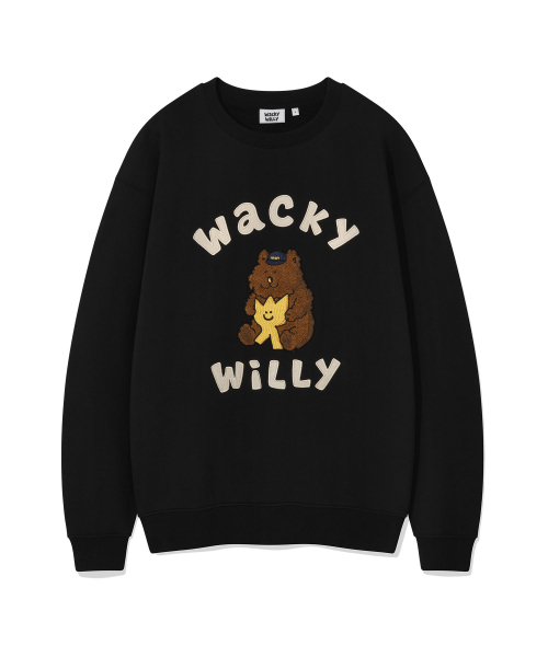 Wacky WiLLy(ワッキーウィリー)の「キキと友達グラフィックスウェット ブラック(スウェット・レディース・その他・SMALL/MEDIUM/LARGE/X-LARGE)」の2枚目の写真