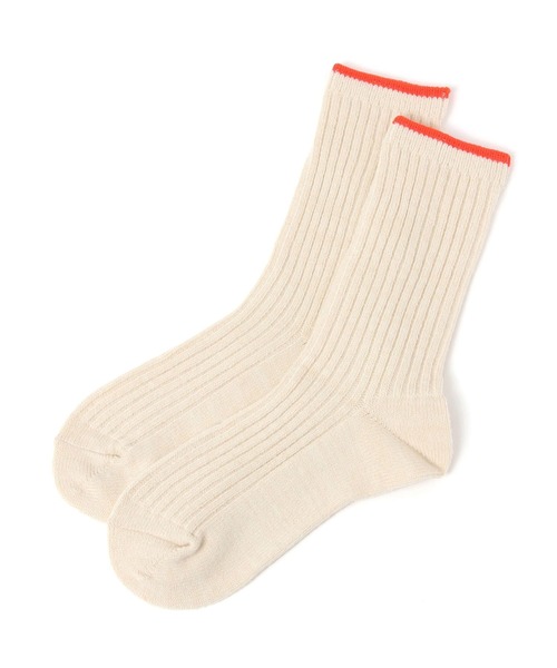 studio CLIP(スタディオクリップ)の「【daily CLIP】ウール混トップカラーソックス(ソックス/靴下・レディース・グレー/アイボリー/チェリーレッド/ネイビー・FREE)」の3枚目の写真