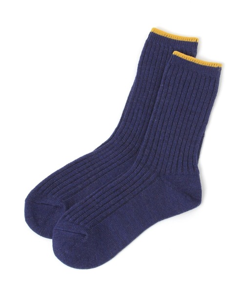 studio CLIP(スタディオクリップ)の「【daily CLIP】ウール混トップカラーソックス(ソックス/靴下・レディース・グレー/アイボリー/チェリーレッド/ネイビー・FREE)」の4枚目の写真