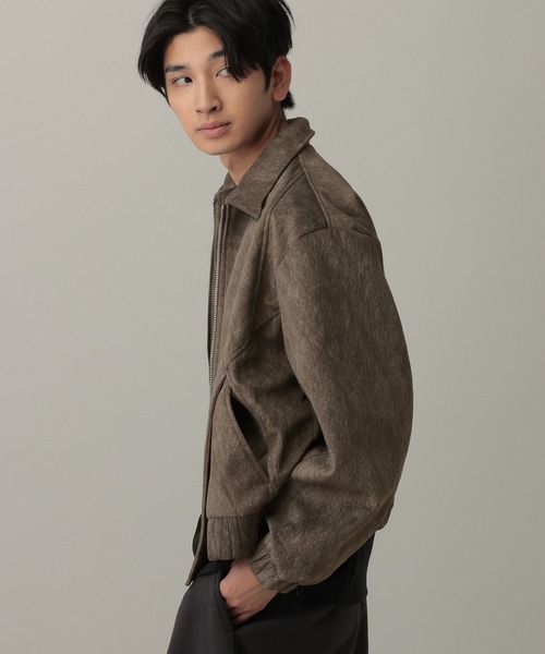 LAND MUSEUM（ランドミュージアム）の「【UNISEX】LAND MUSEUM／スエード切り替えエブルゾンジャケット（ブルゾン・メンズ・ブラウン/ブラック・LARGE/MEDIUM）」の11枚目の写真