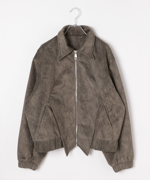 LAND MUSEUM（ランドミュージアム）の「【UNISEX】LAND MUSEUM／スエード切り替えエブルゾンジャケット（ブルゾン・メンズ・ブラウン/ブラック・LARGE/MEDIUM）」の13枚目の写真