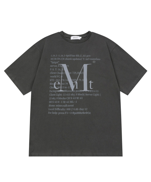 MUCENT(ムセント)の「ケトン 1.16 半袖Tシャツ 男女共用(Tシャツ/カットソー・レディース・チャコール・MEDIUM/LARGE/SHORT)」の1枚目の写真