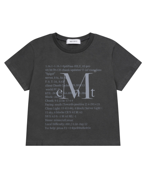 MUCENT(ムセント)の「ケトン 1.16 半袖Tシャツ 男女共用(Tシャツ/カットソー・レディース・チャコール・MEDIUM/LARGE/SHORT)」の5枚目の写真