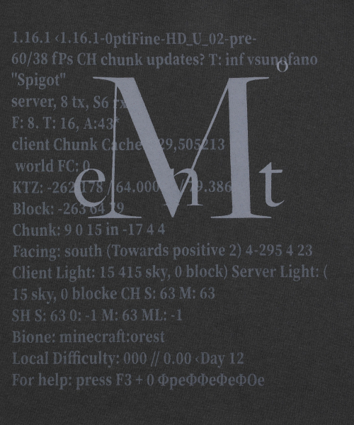 MUCENT(ムセント)の「ケトン 1.16 半袖Tシャツ 男女共用(Tシャツ/カットソー・レディース・チャコール・MEDIUM/LARGE/SHORT)」の6枚目の写真