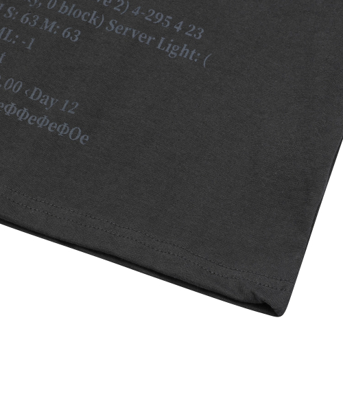 MUCENT(ムセント)の「ケトン 1.16 半袖Tシャツ 男女共用(Tシャツ/カットソー・レディース・チャコール・MEDIUM/LARGE/SHORT)」の8枚目の写真