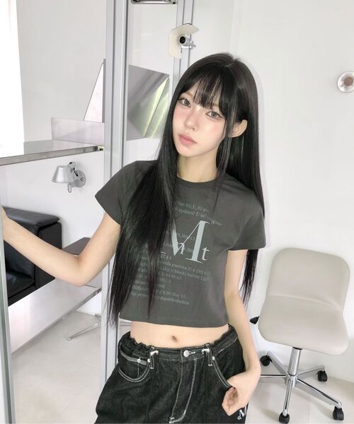 MUCENT(ムセント)の「ケトン 1.16 半袖Tシャツ 男女共用(Tシャツ/カットソー・レディース・チャコール・MEDIUM/LARGE/SHORT)」の9枚目の写真