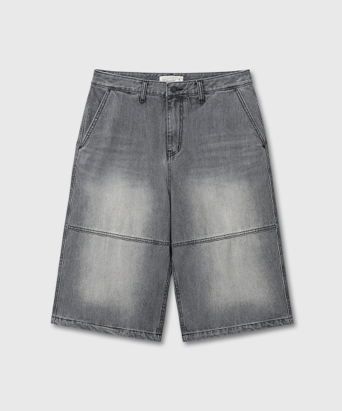 DIVEIN(ダイブイン)の「DENIM BURMUDA WORK PANTS (WASHED BLACK)(その他パンツ・メンズ・その他・0/1/2)」の2枚目の写真