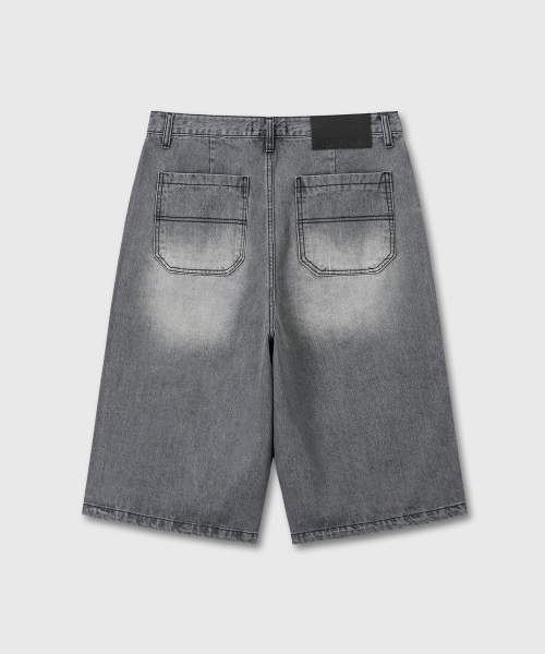 DIVEIN(ダイブイン)の「DENIM BURMUDA WORK PANTS (WASHED BLACK)(その他パンツ・メンズ・その他・0/1/2)」の3枚目の写真