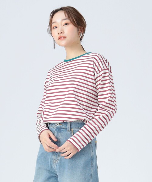 BEAMS HEART(ビームスハート)の「リンガー ボーダー Tシャツ(Tシャツ/カットソー・レディース・その他/その他1/その他2/その他3・FREE)」の1枚目の写真