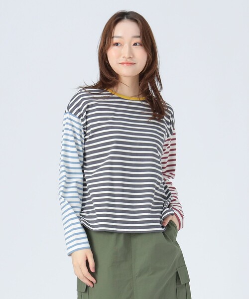 BEAMS HEART(ビームスハート)の「リンガー ボーダー Tシャツ(Tシャツ/カットソー・レディース・その他/その他1/その他2/その他3・FREE)」の4枚目の写真