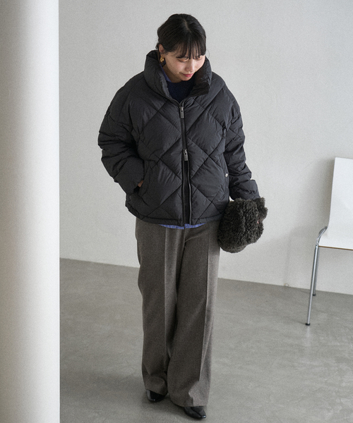 IENA(イエナ)の「PYRENEX/ピレネックス ADELE ダウンジャケット HWY009(ダウンジャケット/コート・レディース・ホワイト/ブラック・38/36)」の21枚目の写真