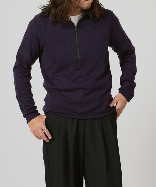 FLISTFIA(フリストフィア)の「FLISTFIA Half Zip Pull Over / ZP01016 秋服 冬服(ブルゾン・メンズ・チャコール/ライトベージュ/ダークパープル・2/3)」の17枚目の写真