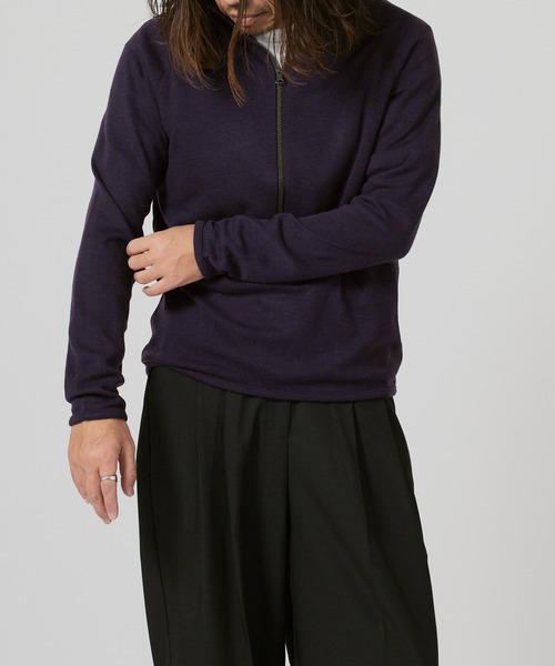 FLISTFIA(フリストフィア)の「FLISTFIA Half Zip Pull Over / ZP01016 秋服 冬服(ブルゾン・メンズ・チャコール/ライトベージュ/ダークパープル・2/3)」の18枚目の写真
