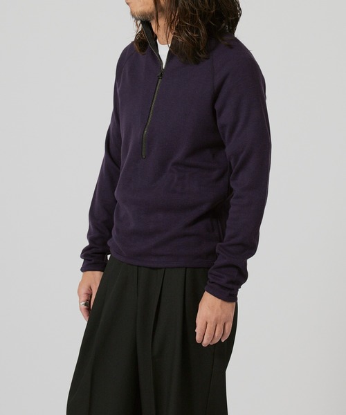 FLISTFIA(フリストフィア)の「FLISTFIA Half Zip Pull Over / ZP01016 秋服 冬服(ブルゾン・メンズ・チャコール/ライトベージュ/ダークパープル・2/3)」の19枚目の写真