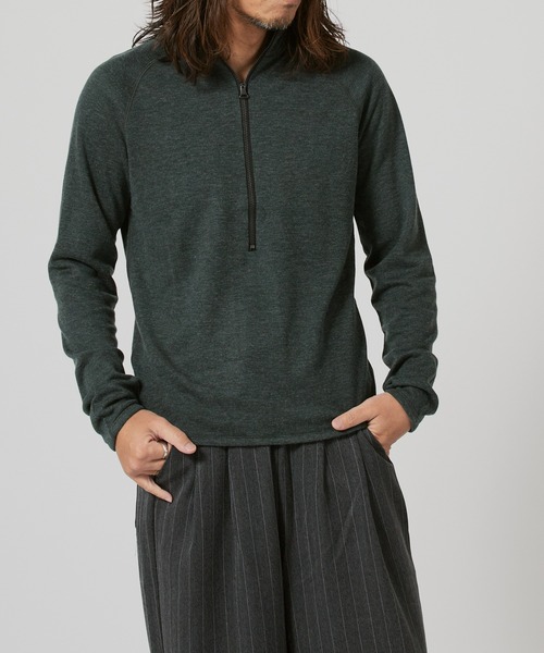 FLISTFIA(フリストフィア)の「FLISTFIA Half Zip Pull Over / ZP01016 秋服 冬服(ブルゾン・メンズ・チャコール/ライトベージュ/ダークパープル・2/3)」の7枚目の写真
