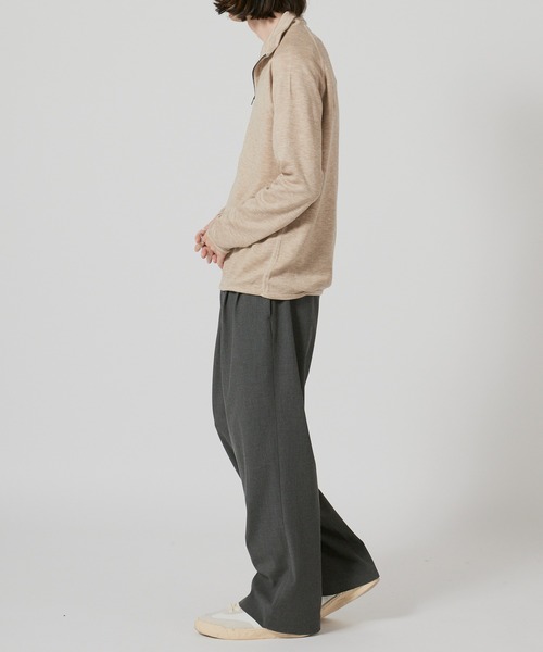 FLISTFIA(フリストフィア)の「FLISTFIA Half Zip Pull Over / ZP01016 秋服 冬服(ブルゾン・メンズ・チャコール/ライトベージュ/ダークパープル・2/3)」の16枚目の写真