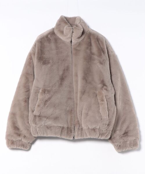a.p.o.v.(エーピーオービー)の「a.p.o.v. 総ショートファーオーバーサイズスタンドブルゾンジャケット(ブルゾン・メンズ・ブラック/チャコール/モカ・ONESIZE)」の10枚目の写真
