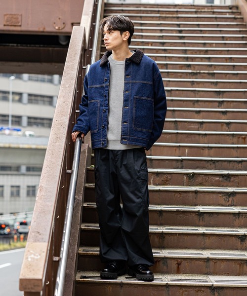 LAKOLE（ラコレ）の「裏ボアデニムジャケット / 601271（デニムジャケット・メンズ・ブルー/ブラック・MEDIUM/LARGE/X-LARGE）」の6枚目の写真